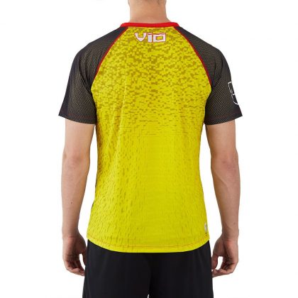 Camiseta deporte hombre técnica amarilla